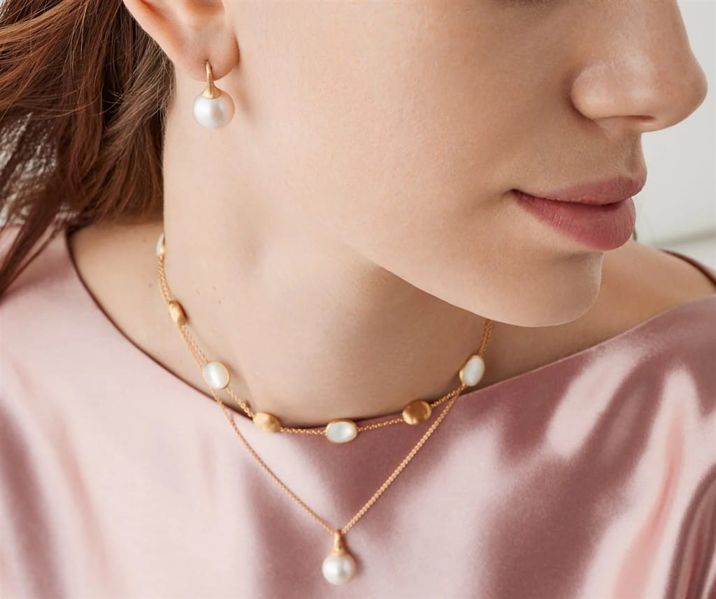 Marco Bicego 18K Yellow Gold Marco Bicego Freshwater Pearl Drop Earrings Earrings
