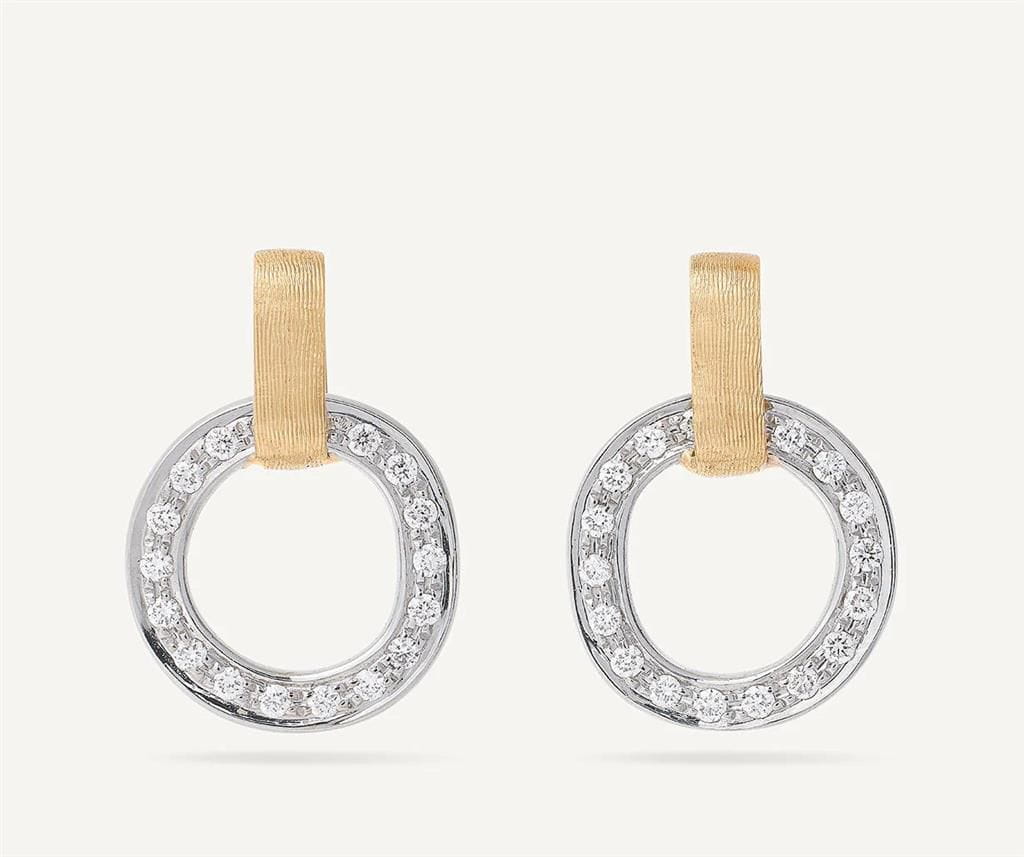 Marco Bicego 18K Yellow Gold Marco Bicego Flat-Link Diamond Stud Earrings Earrings