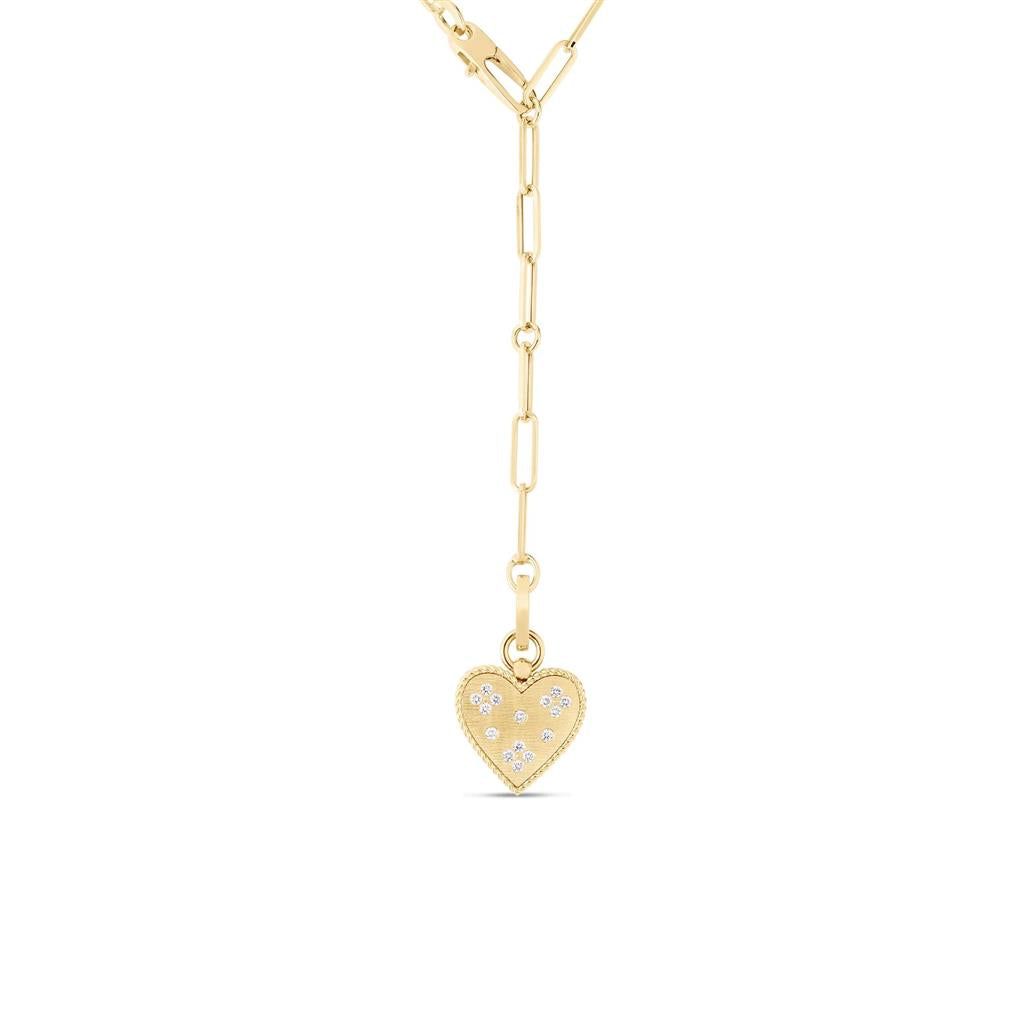 Roberto Coin 18K Yellow Gold Roberto Coin Venetian Princess Small Heart Medallion Necklace Necklaces