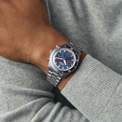 Shinola The Mooncraft Monster Chrono 43mm - Blue Watches
