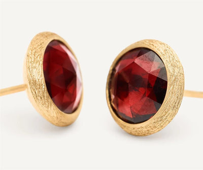 Marco Bicego 18K Yellow Gold Marco Bicego Red Garnet Stud Earrings Earrings