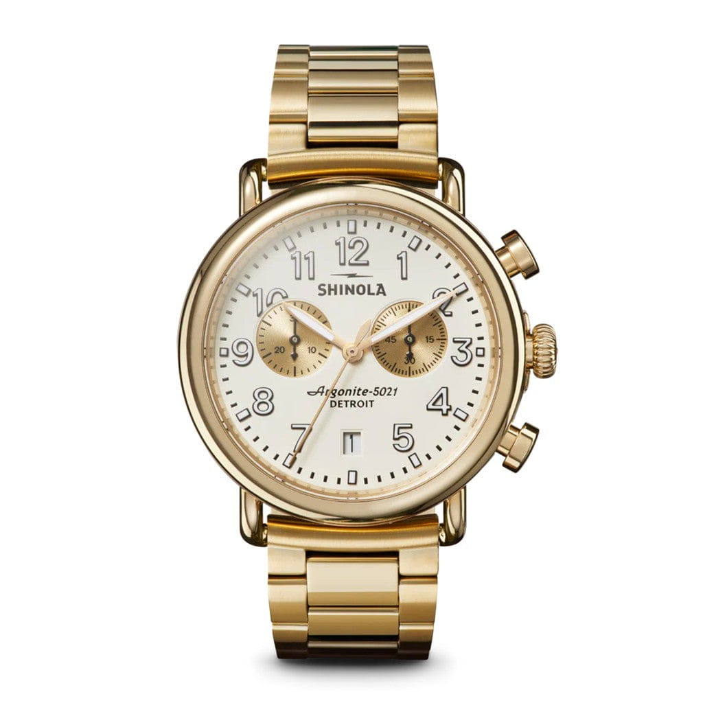 Shinola The Runwell Chronograph 41mm - Matte Ivory Watches