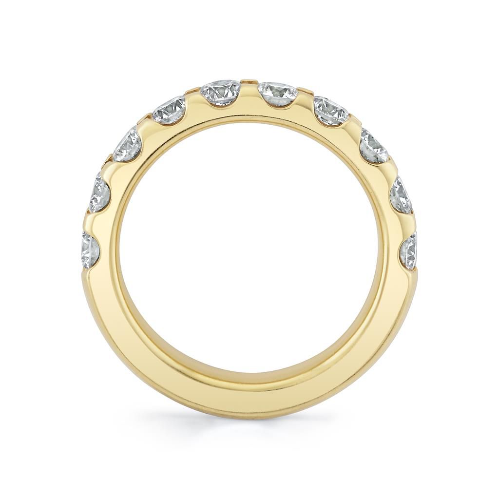 Emerson Fine Jewelry 18K Yellow Gold Diamond Half-Eternity Band Rings - Women's