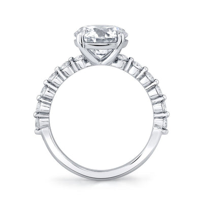 Emerson Fine Jewelry Platinum Sage Floating Prong Round Diamond Engagement Ring Engagement Rings