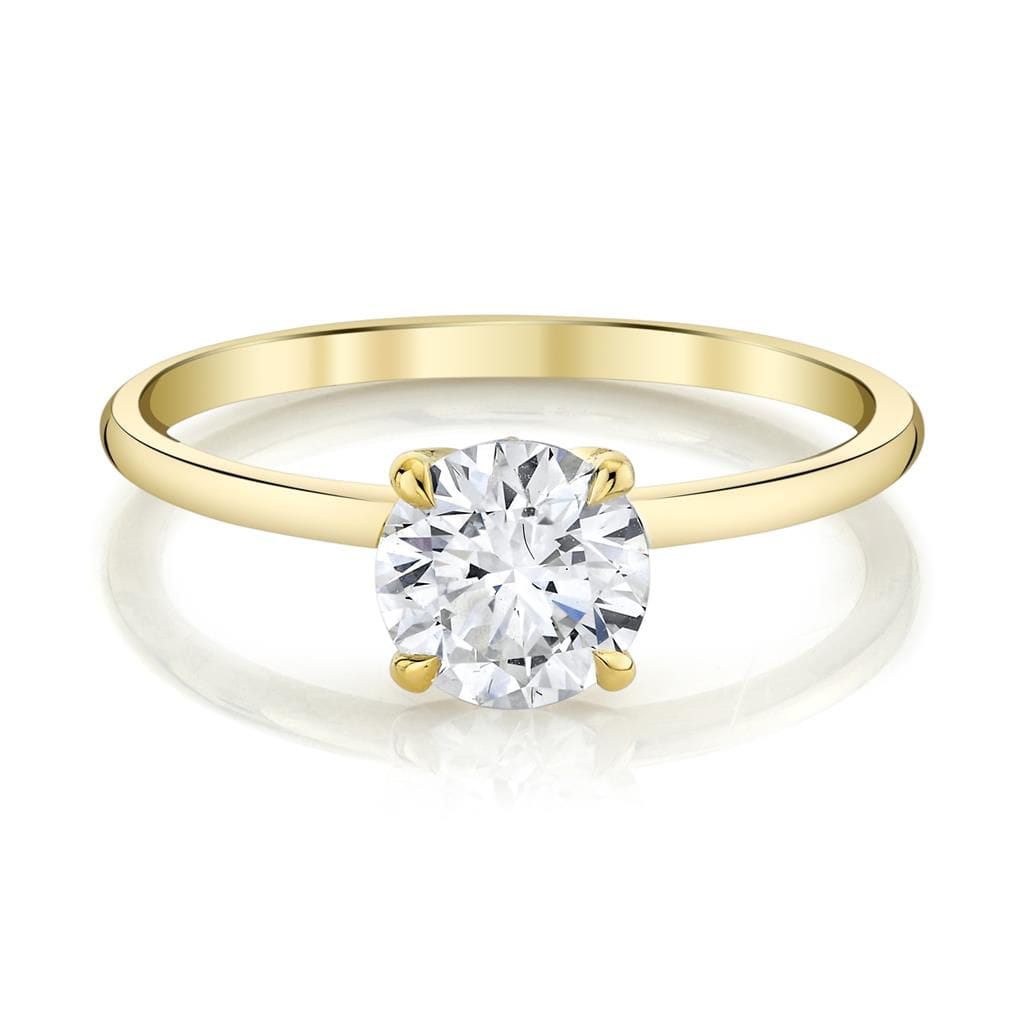 Emerson Fine Jewelry 18K Yellow Gold Everly Petal Prong Diamond Engagement Ring Engagement Rings