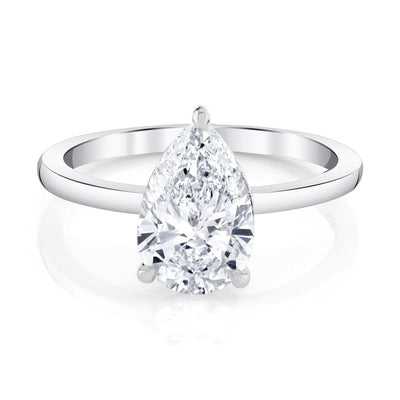 Emerson Fine Jewelry Platinum Everly Pear Classic Diamond Engagement Ring Engagement Rings