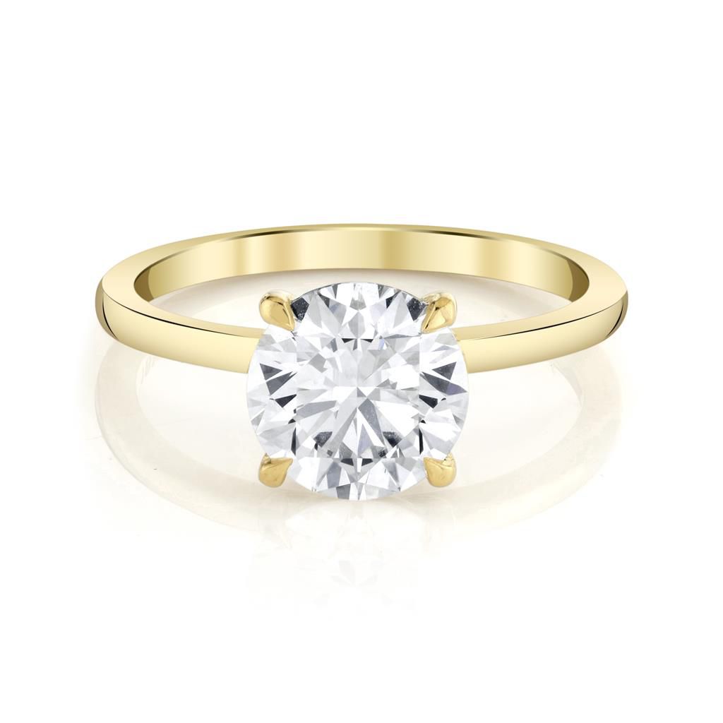 Emerson Fine Jewelry 18K Yellow Gold Everly Classic Round Diamond Engagement Ring Engagement Rings