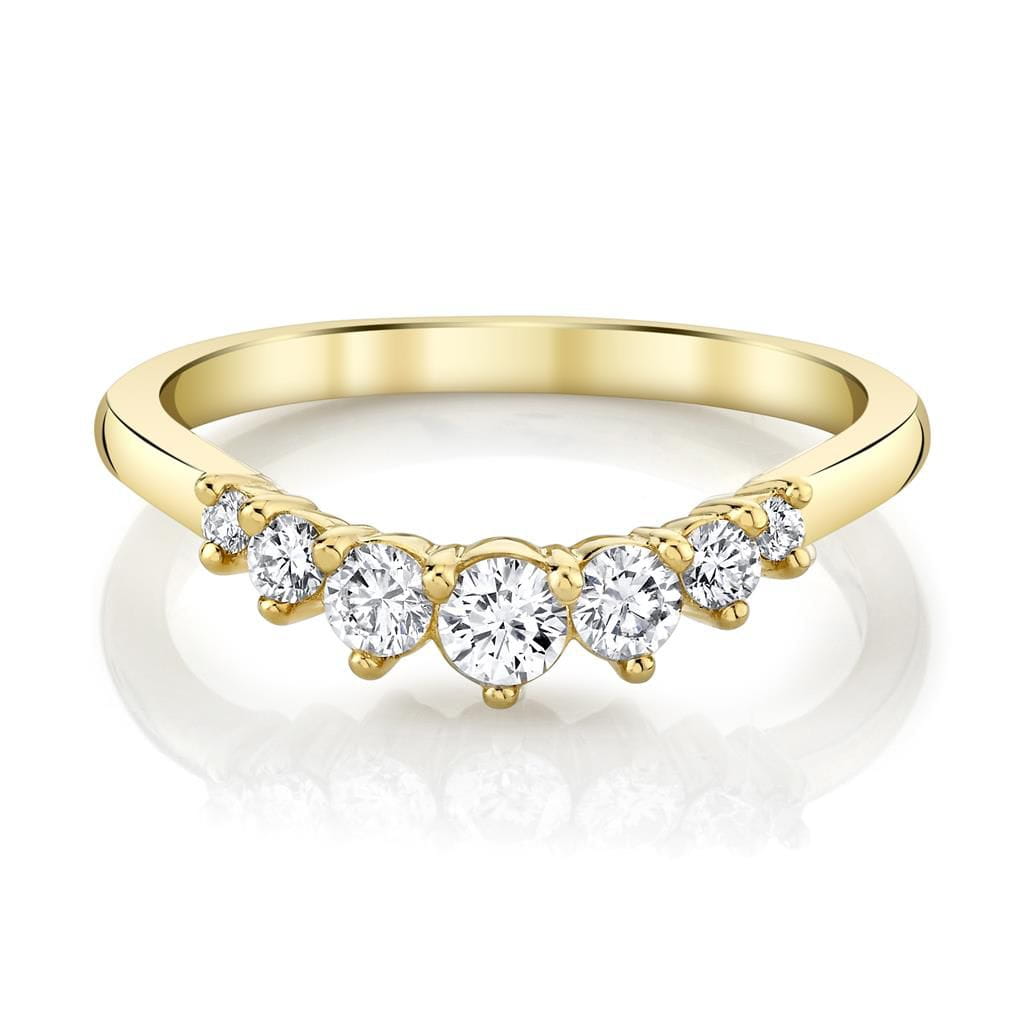 Emerson Fine Jewelry 18K Yellow Gold Cassia Graduating Diamond Tiara Band Rings - Women's