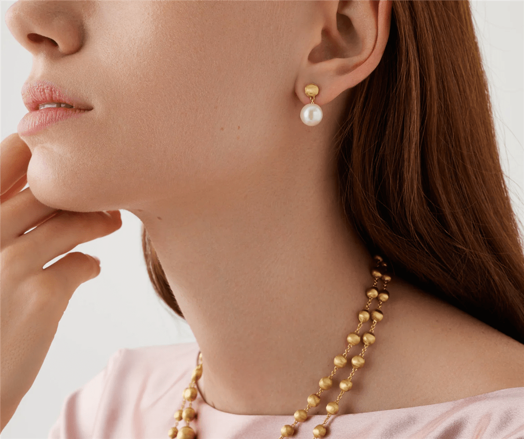 Marco Bicego 18K Yellow Gold Marco Bicego Small Pearl Drop Earrings Earrings