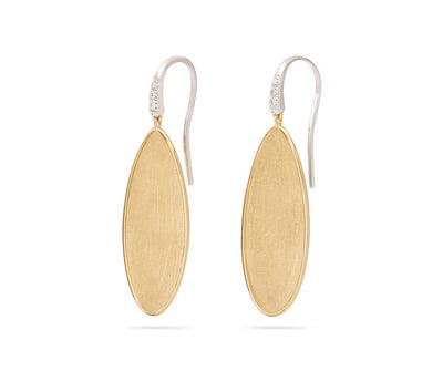 Marco Bicego 18K Yellow Gold Marco Bicego Petal Drop Earring with Diamond Hook Earrings