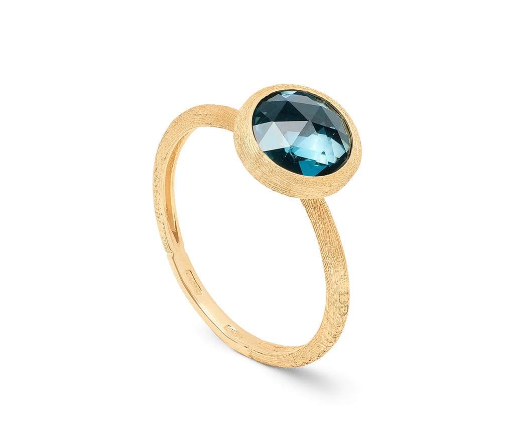 Marco Bicego 18K Yellow Gold Marco Bicego London Blue Topaz Stackable Ring Rings - Women's