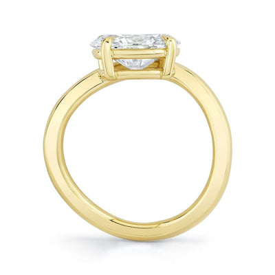 Emerson Fine Jewelry 18K Yellow Gold Oval Offset Silhouette Diamond Engagement Ring Engagement Rings