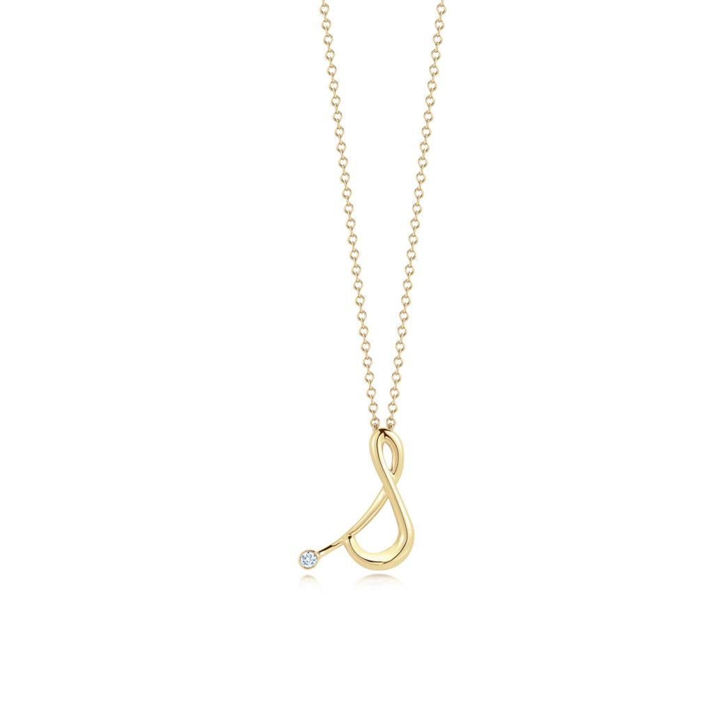 Kwiat 18K Yellow Gold Kwiat Diamond Initial "S" Pendant Pendants