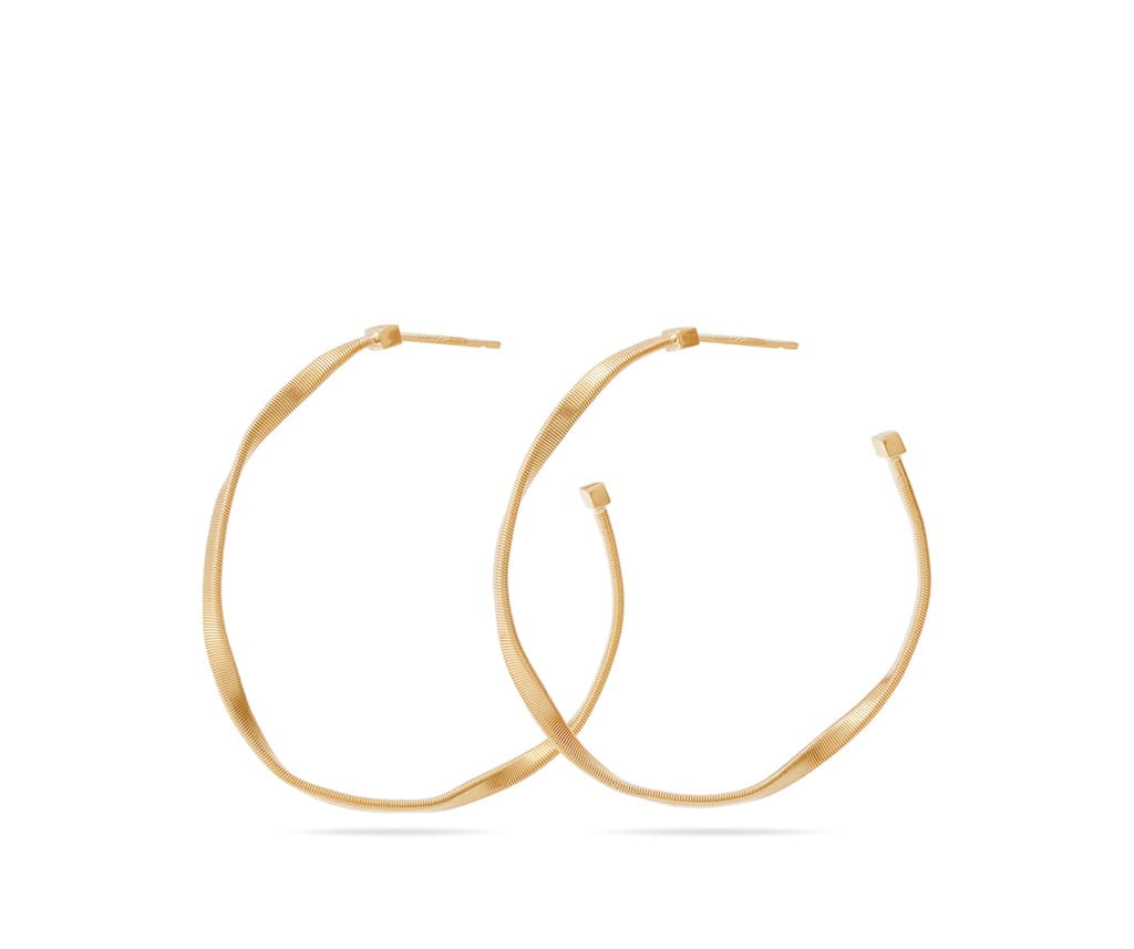 Marco Bicego 18K Yellow Gold Marco Bicego Twisted Medium Hoops Earrings