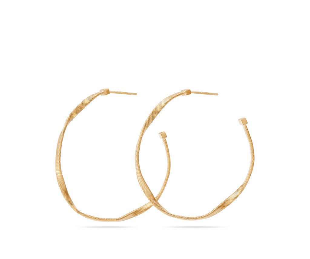 Marco Bicego 18K Yellow Gold Marco Bicego Twisted Medium Hoops Earrings