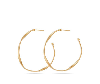 Marco Bicego 18K Yellow Gold Marco Bicego Twisted Medium Hoops Earrings