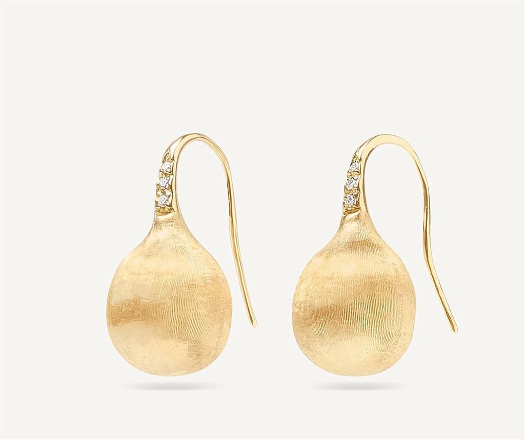 Marco Bicego 18K Yellow Gold Marco Bicego Medium Drop Earrings with Diamonds Earrings