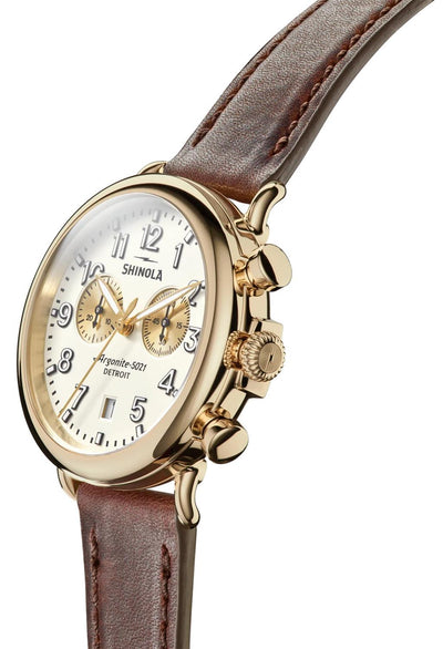 Shinola The Runwell Chrono 41mm - Matte Ivory Watches
