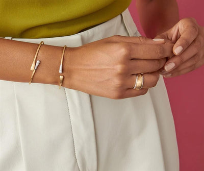 Marco Bicego 18K Yellow Gold Marco Bicego Diamond Hugging Cuff Bracelets - Women's