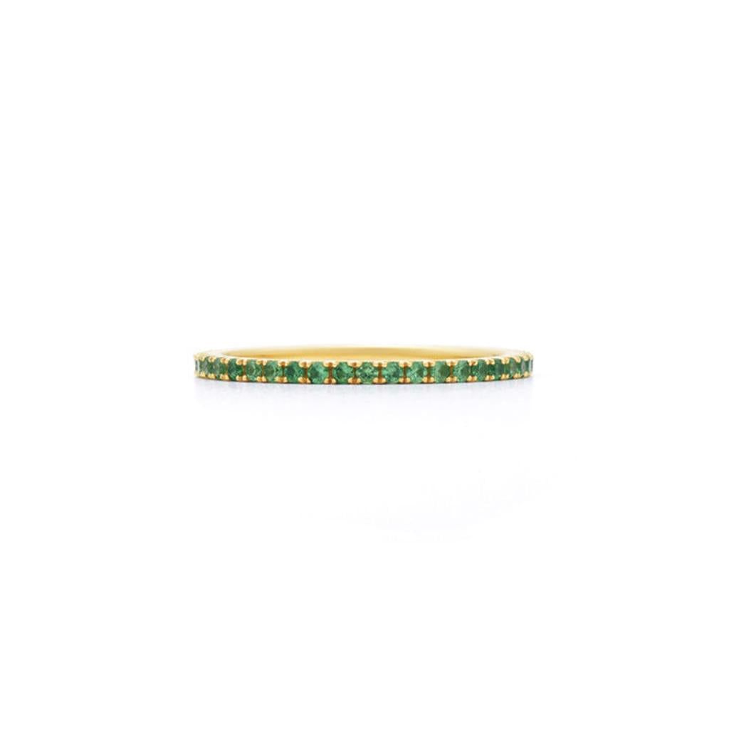 Kwiat 18K Yellow Gold Kwiat Stackable Slim Ring with Tsavorites Rings - Women's