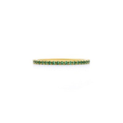 Kwiat 18K Yellow Gold Kwiat Stackable Slim Ring with Tsavorites Rings - Women's