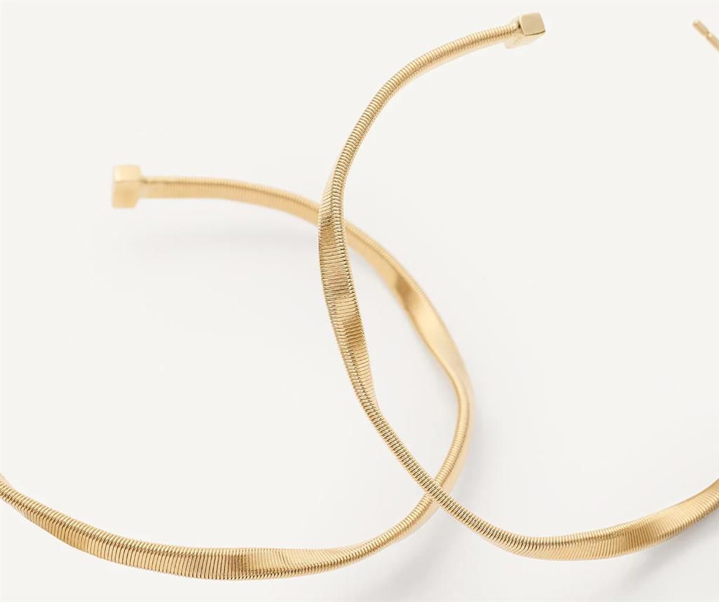 Marco Bicego 18K Yellow Gold Marco Bicego Twisted Medium Hoops Earrings