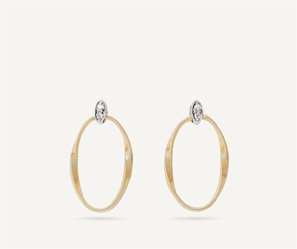 Marco Bicego 18K Yellow Gold Marco Bicego Diamond Link Earrings Earrings