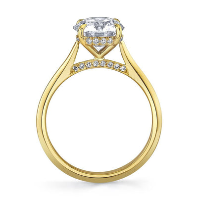 Emerson Fine Jewelry 18K Yellow Gold Mia Round with Knife Edge Shank Engagement Rings