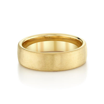 Benchmark 18K Yellow Gold Euro 6.5mm Comfort Fit Band Rings - Men's