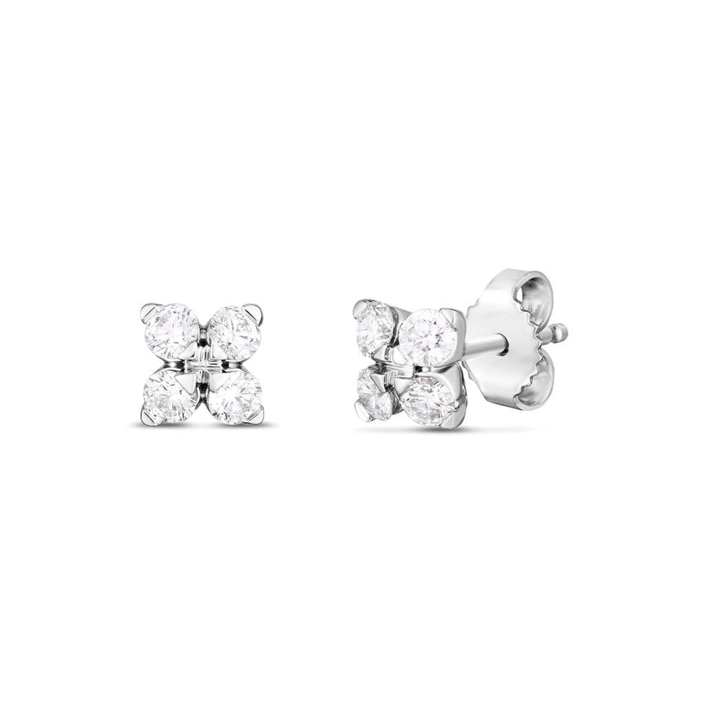 Roberto Coin 18K White Gold Roberto Coin Love in Verona Diamond Studs Earrings