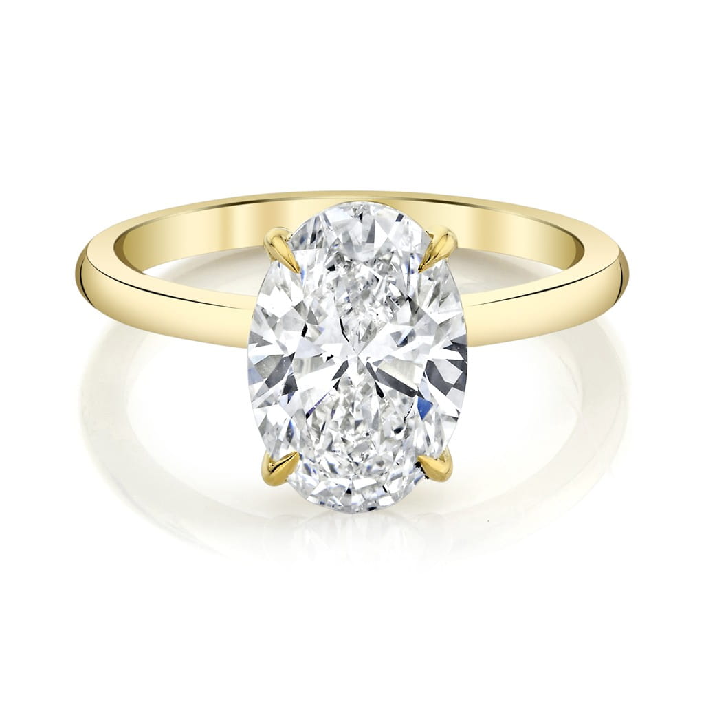 Emerson Fine Jewelry 18K Yellow Gold Everly Oval Classic Diamond Engagement Ring Engagement Rings