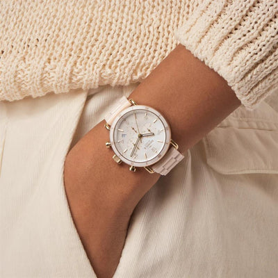 Shinola Canfield Sport Chronograph Watch 40mm - Pink Watches