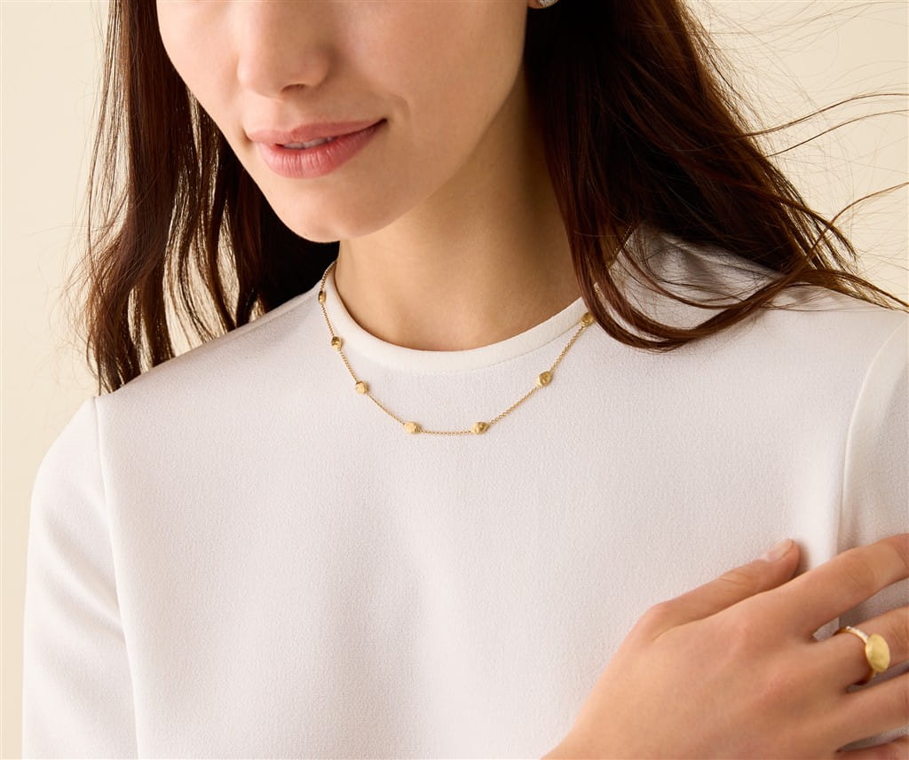 Marco Bicego 18K Yellow Gold Marco Bicego Short Necklace with Small Bean Necklaces