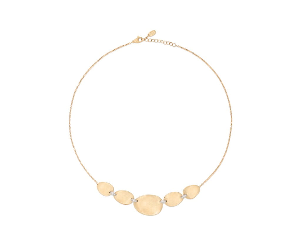 Marco Bicego 18K Yellow Gold Marco Bicego "Halfie" Necklace with Diamond Accents Necklaces