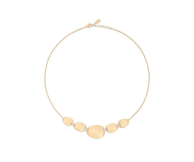 Marco Bicego 18K Yellow Gold Marco Bicego "Halfie" Necklace with Diamond Accents Necklaces