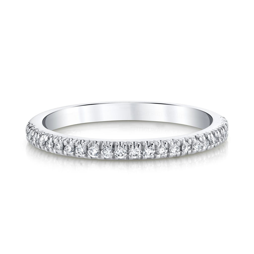 Emerson Fine Jewelry 18K Platinum Nova Half-Eternity Diamond Band Rings - Women's