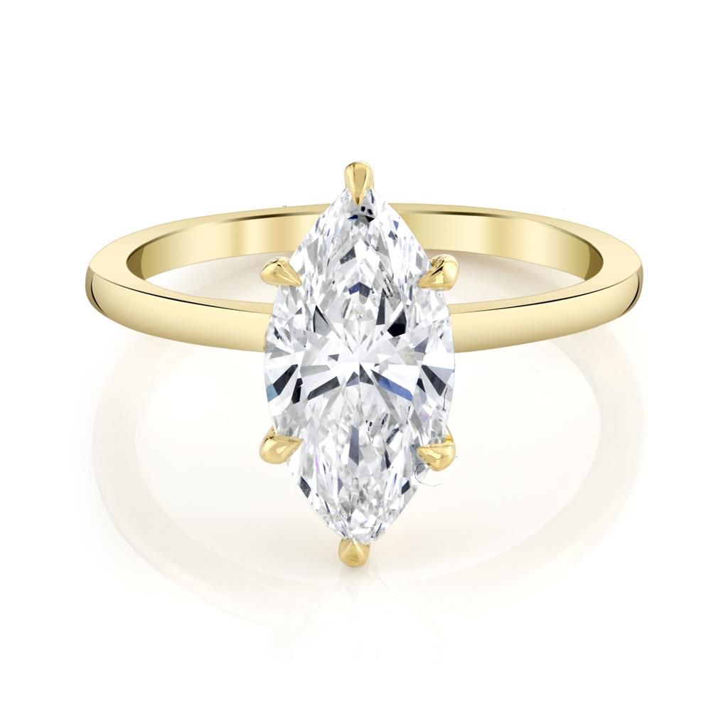 Emerson Fine Jewelry 18K Yellow Gold Everly Classic Marquise Diamond Engagement Ring Engagement Rings