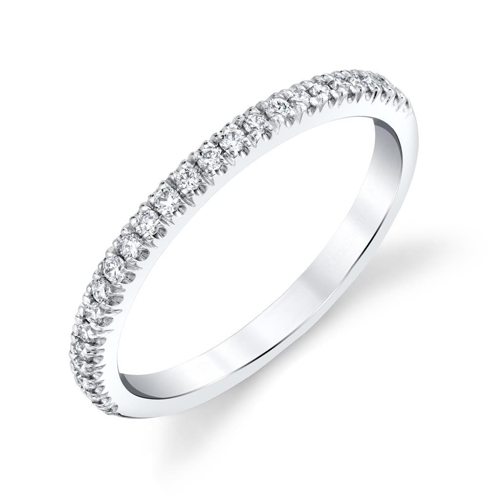 Emerson Fine Jewelry Platinum Nova Half-Eternity Diamond Band Rings - Women's