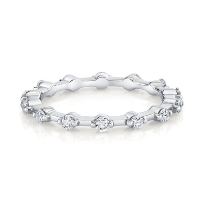 Emerson Fine Jewelry Platinum Nova Station Full Eternity Band Rings - Women's