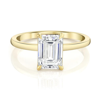 Emerson Fine Jewelry 18K Yellow Gold Everly Classic Emearld Cut Diamond Engagement Ring Engagement Rings
