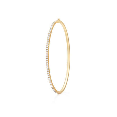 Kwiat 18K Yellow Gold Kwiat Stackable Slim Bangle with Diamonds Bracelets - Women's