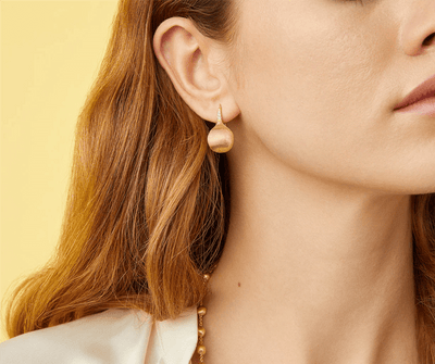 Marco Bicego 18K Yellow Gold Marco Bicego Medium Drop Earrings with Diamonds Earrings