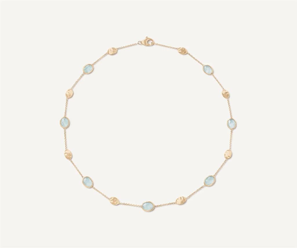Marco Bicego 18K Yellow Gold Marco Bicego Aquamarine Necklace Necklaces
