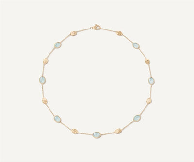 Marco Bicego 18K Yellow Gold Marco Bicego Aquamarine Necklace Necklaces