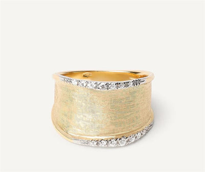 Marco Bicego 18K Yellow Gold Marco Bicego Medium Band with Diamonds Rings - Women's