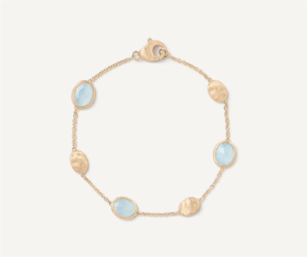 Marco Bicego 18K Yellow Gold Marco Bicego Aquamarine Bracelet. Bracelets - Women's