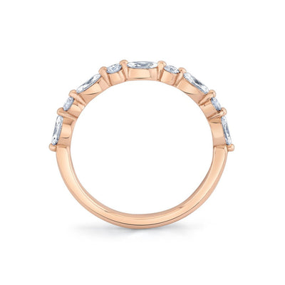 Emerson Fine Jewelry 18K Yellow Gold Mix Shape Shared Prong Diamond Band Rings - Women's