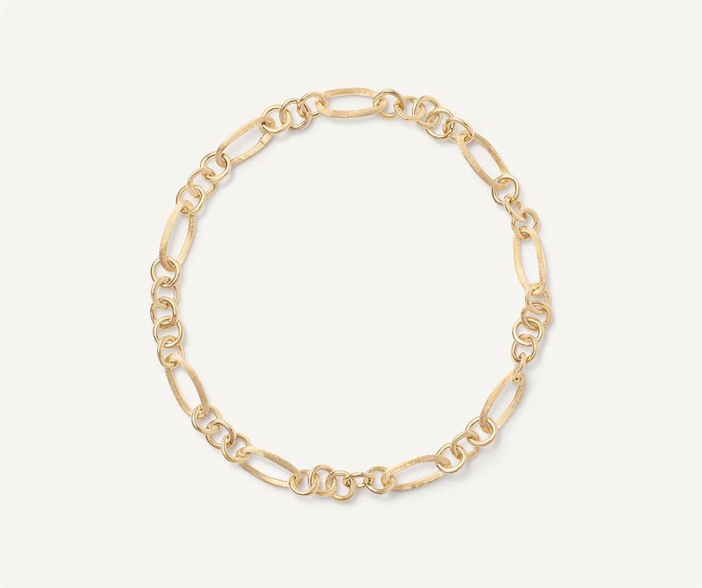 Marco Bicego 18K Yellow Gold Marco Bicego Engraved & Polished Link Necklace Necklaces