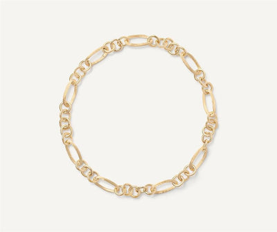 Marco Bicego 18K Yellow Gold Marco Bicego Engraved & Polished Link Necklace Necklaces