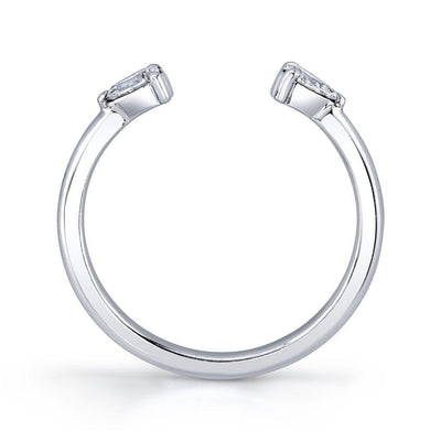 Emerson Fine Jewelry Platinum Marguerite Open Shank Band Rings - Women's